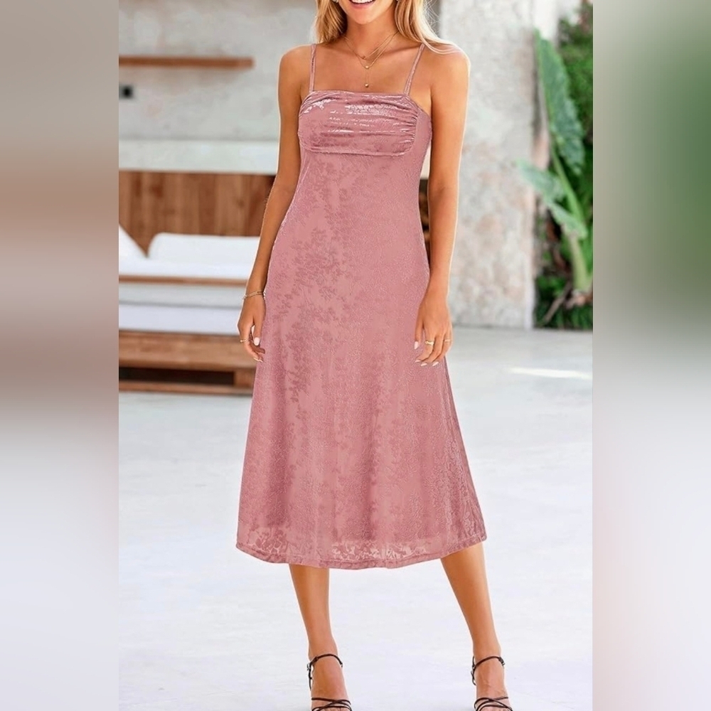 BTFBM Spaghetti Strap Midi Dress #837 NWOT - Picture 6 of 10